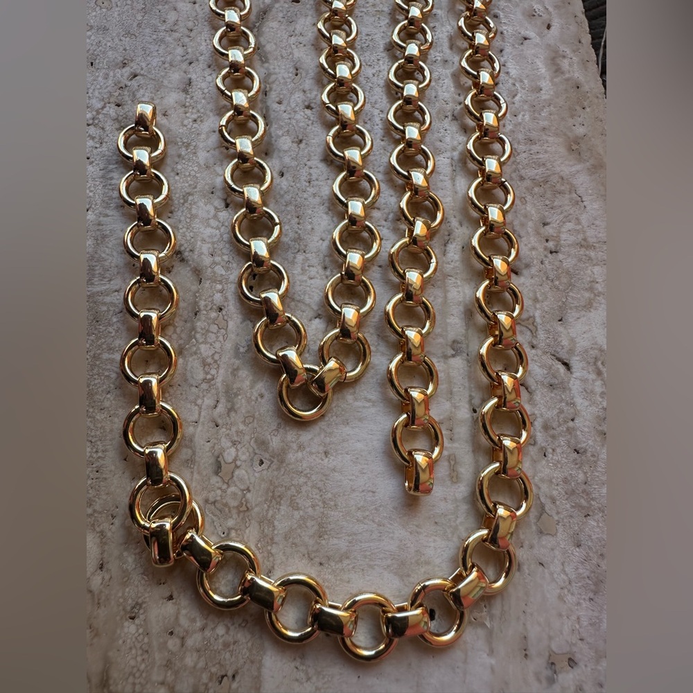 24k Gold Filled Necklace and Bracelet Chain - No clasps Attached